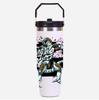 30oz Large Capacity Portable Car Cup Stainless Steel Thermos Cup with Straw Handle Travel Sports Water Bottle Vacuum Flask gift