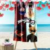Ladybug Beach Towel Suitable for Various Scenarios Such As Kitchen, Bathroom and Beach Swimming