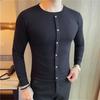 Autumn Winter Slim Fit Men's T-Shirts Solid Color Long Sleeve Cotton Youthful Vitality Casual Tshirt Men Breathable Tees Tops