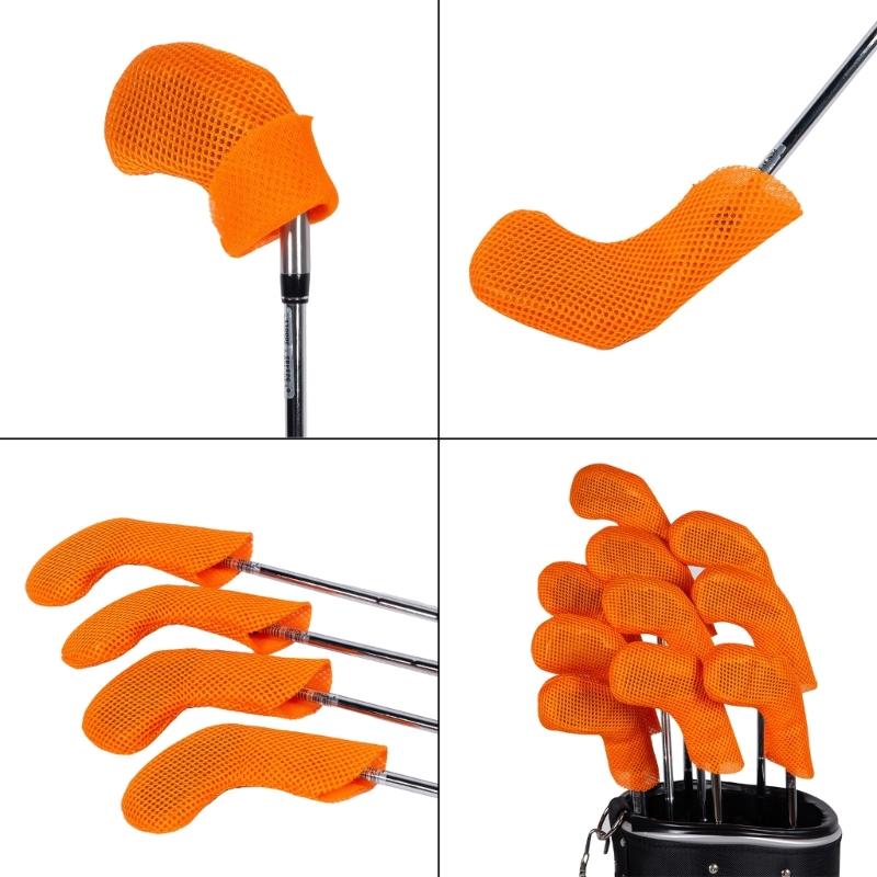 10pack Elastic Golf Club Head Covers Protective Sleeves with Dustproof for Drivers Soft Inner Lining