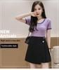 High Waist A-Line Skirt - 2024 Spring/Summer Korean Plus Size Trend, Slimming & Stylish Short Skirt for Women