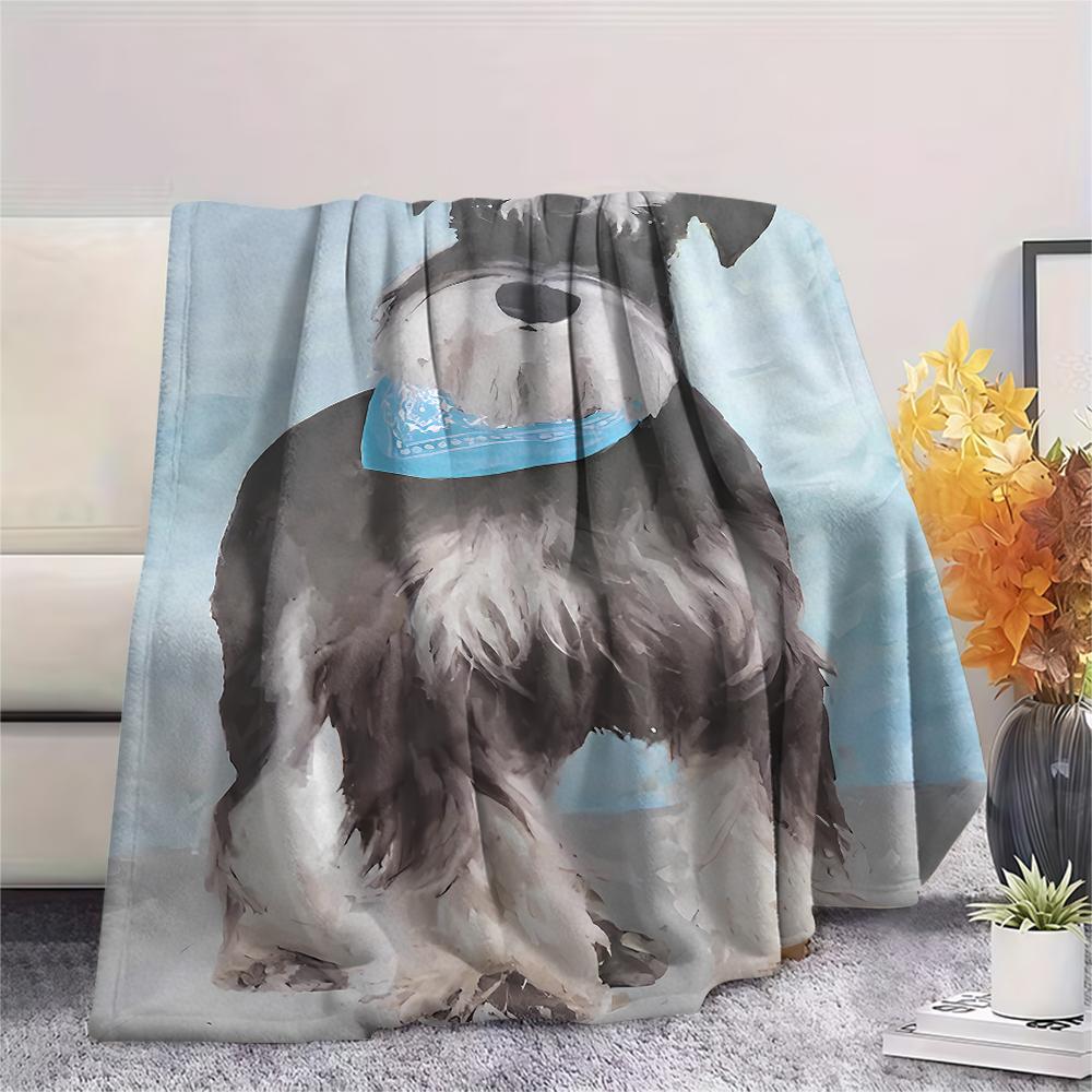 Cute Puppy and Kitten Print Flannel Blanket,High Quality Comfortable for All Seasons,Home Decor,Warmth and Comfort,Perfect for Christmas Gifts
