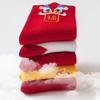 5 Pairs Breathable Infant Socks Fun Cartoon Prints Moisture Wicking New Year'S Socks For Daily Activities