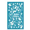 Easter Rabbit Silk Screen Stencils for Clay Reusable Silkscreen Print for DIY Printing On Clay Jewelry Earrings Decor
