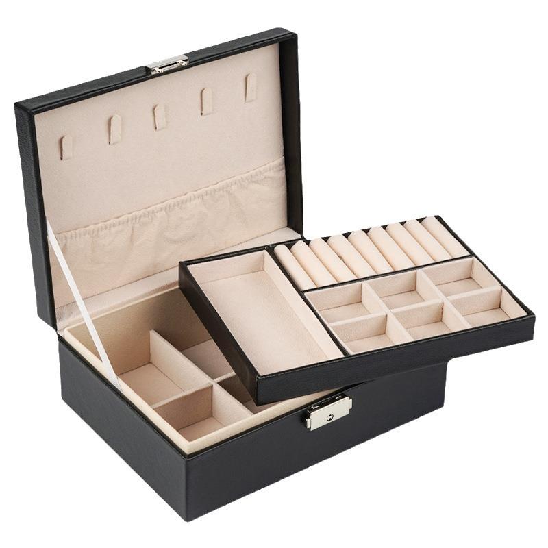 Luxurious Large-Capacity Jewelry Box for Earrings, Necklaces, and Pendants