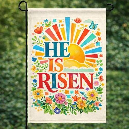 He Is Risen Easter Garden ag, Christian Easter Yard ag, Religious ag PPZ