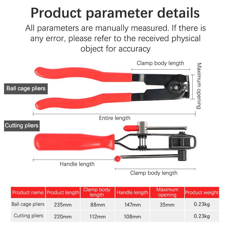 Cv Joint Boot Clamp Pliers Ear Clamps Plierss Small/Large Cv Boot Clamps Cv Clamp Tool Drive Shaft Cv Boot Clamp For Most Cars
