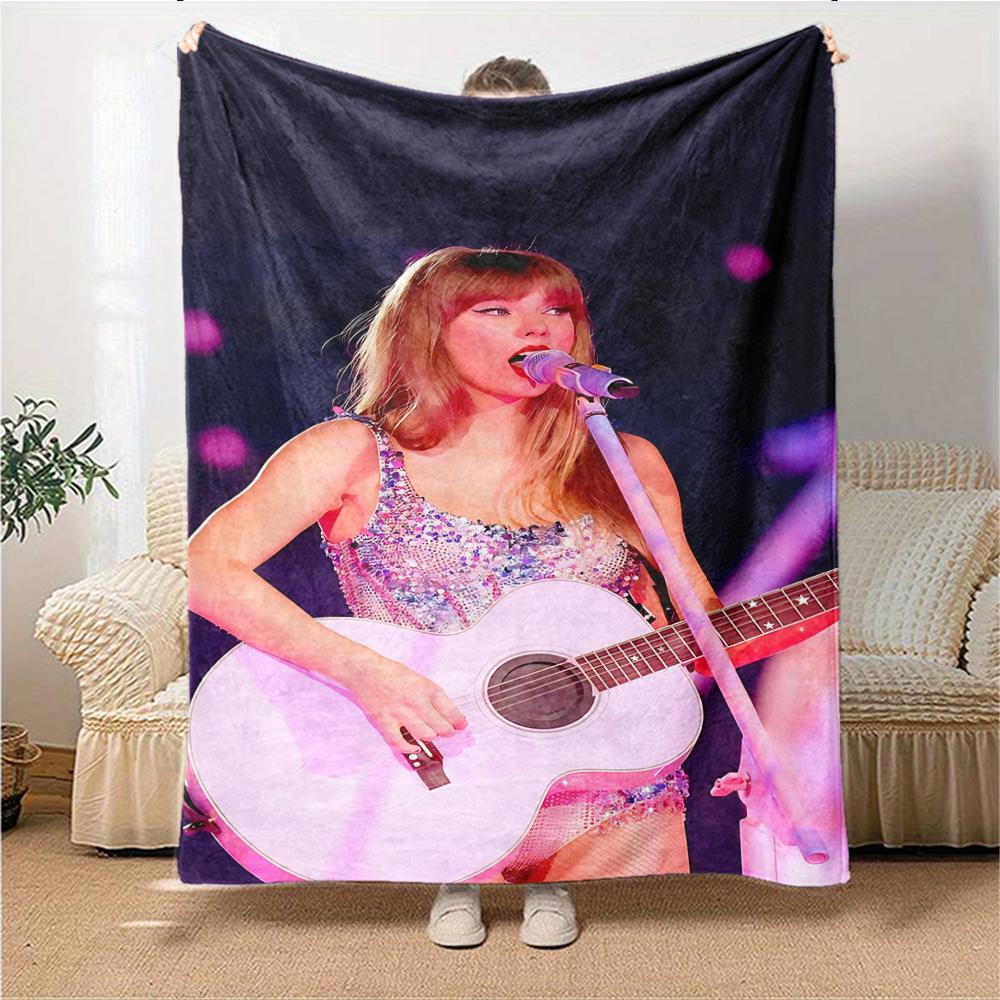 Musician Acoustic Guitar Blanket Soft Throw Blanket For Home Bedroom Bed Sofa Travel Office Solid Christmas Blanket
