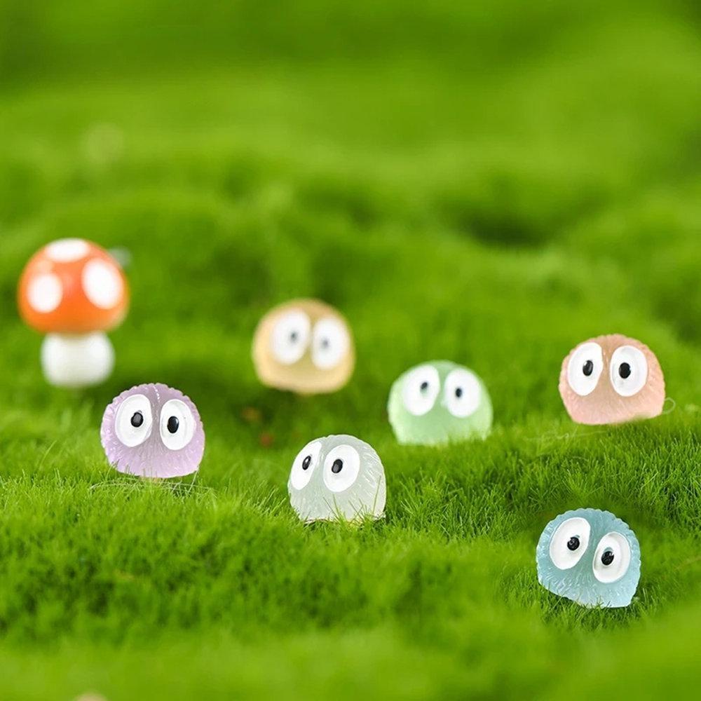 Elfen-Kugel-Figur, Kunstharz, dekorative Miniatur-Ornamente, die im Dunkeln leuchten, DIY-Aquarium, Zuhause, Topfdekoration, Feengarten-Zubehör