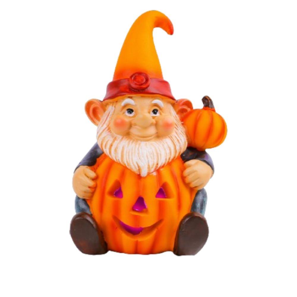 

with Light Pumpkin Old Men Statue Resin Crafts Halloween Ornaments Ghost Festival style 2