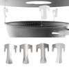 BBQ   Plate Spacers, Easy To Install Stainless Steel Grill Tampers,   Covers for Plancha Plates, Compatible