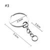 25mm Metal DIY Split Ring Short Chain Key Fob Keychain Keyring