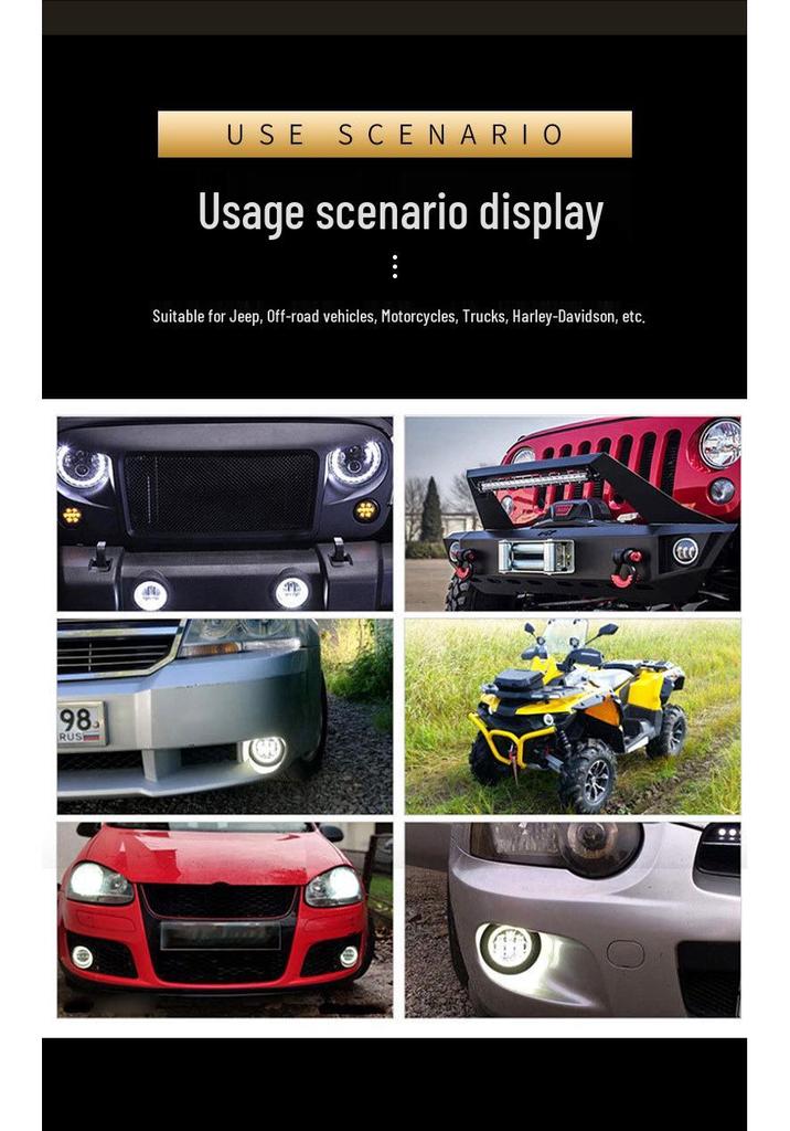 4-inch Round Fog Light for Jeep Wrangler JK/TJ