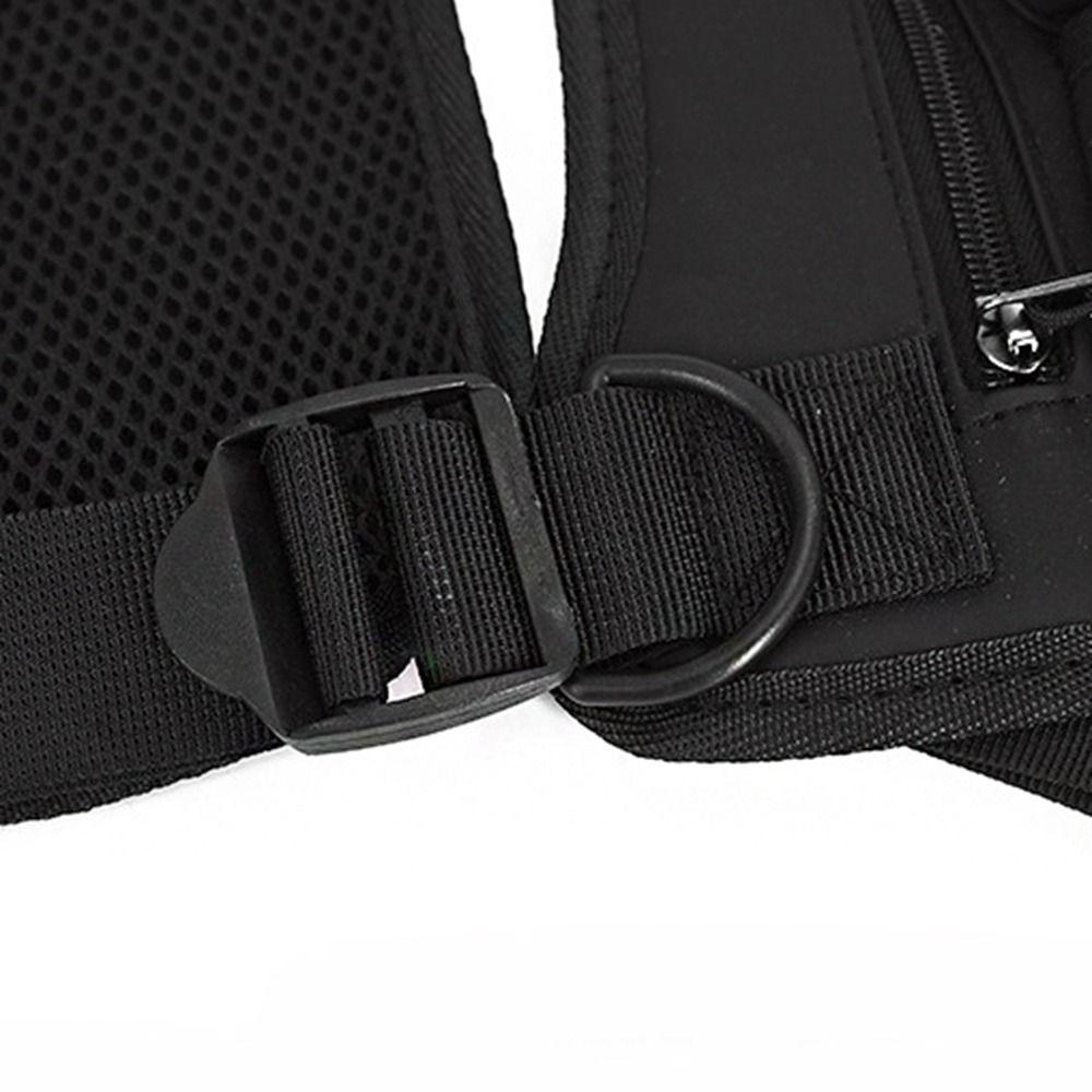 Oxford Cloth Men Chest Bag Large Capacity Message Crossbody Pouch Zipper Man' s Vest Bag Unisex