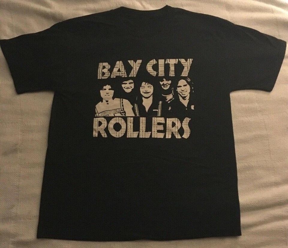 

BAY CITY ROLLERS CONCERT TOUR Shirt Short Sleeve Black Unisex S-5XL 4XL