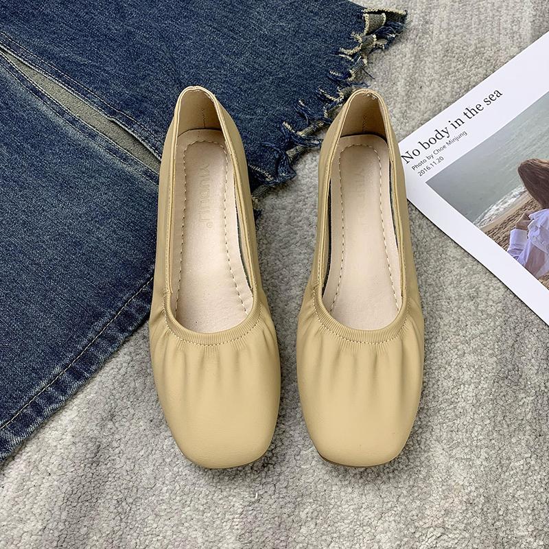 Women Flat Shoes Casual Shoes Fashion Square Toe Slip-on Lofers Ladies Non-slip Breathable Women Moccasins Zapatos Mujer 2024