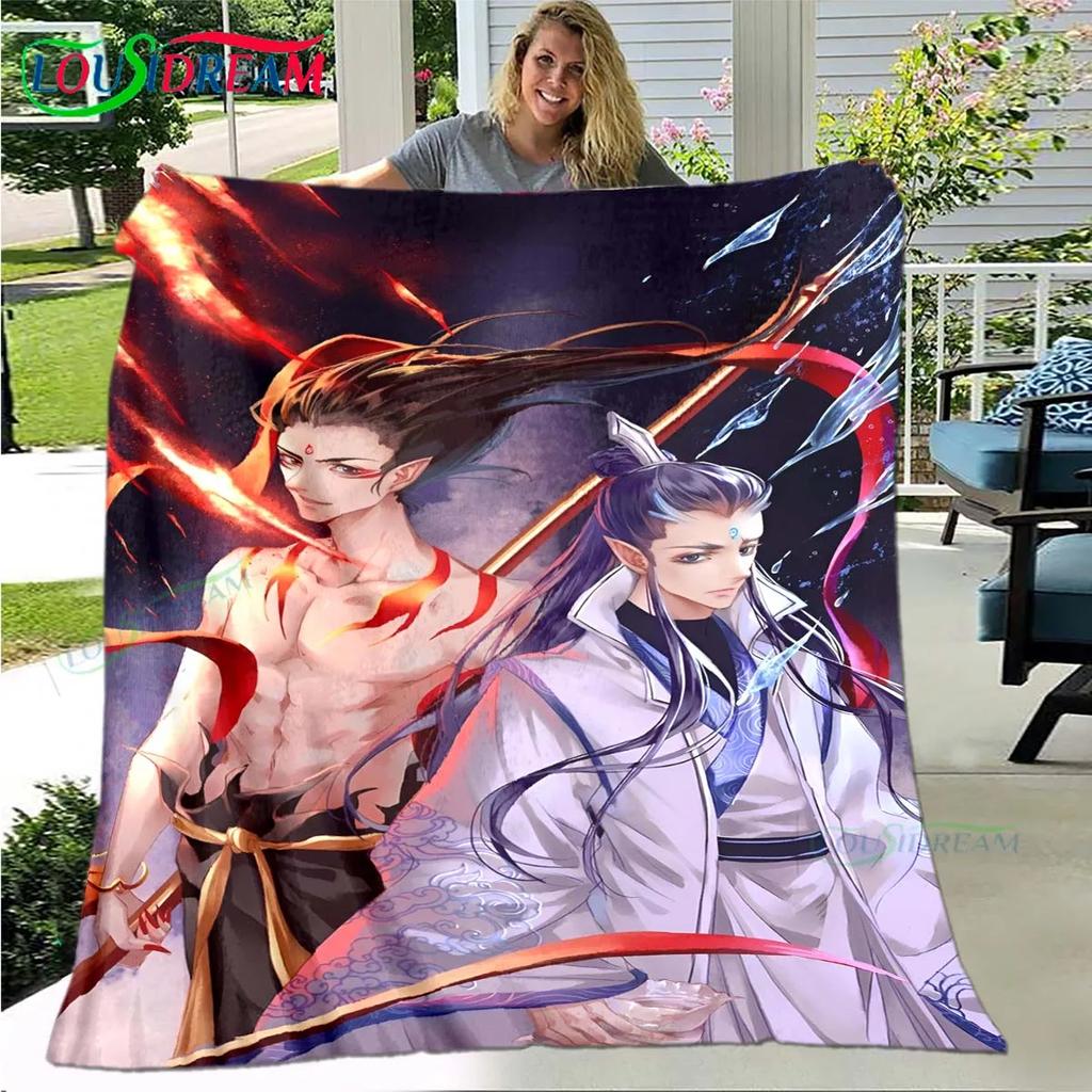 Famous Film Role Nezha Printed Soft Blanket  Living Room Bedroom Sofa Bed Blanket  Gift Portable Picnic Blanket Luxury Gift