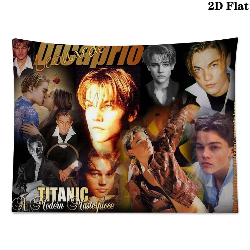 Leonardo DiCaprio Wall Tapestry Aesthetic Wall Hanging Printed Fabric Blanket Decorative Tapestries for Bedroom Living Room Home Decor