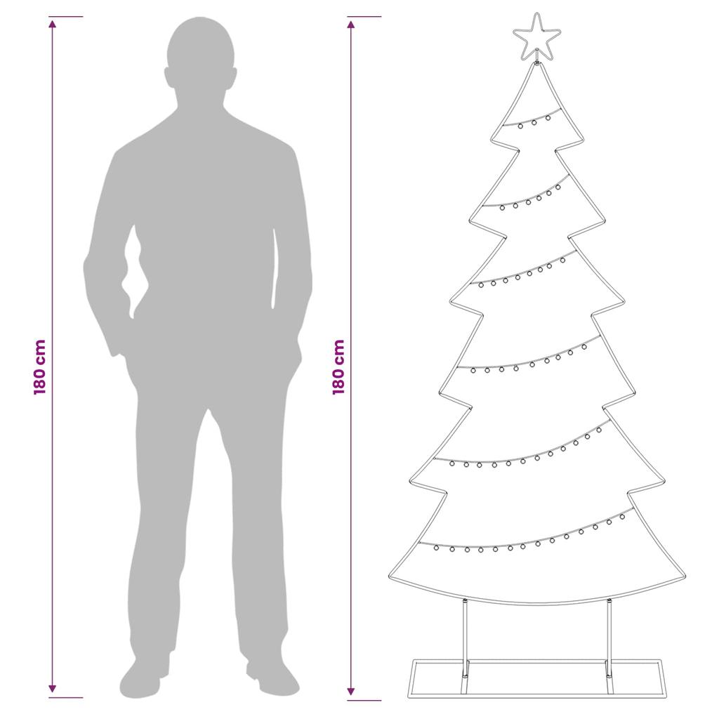 Metal Christmas Tree with Stand KUOPIO 180 cm Steel Gold