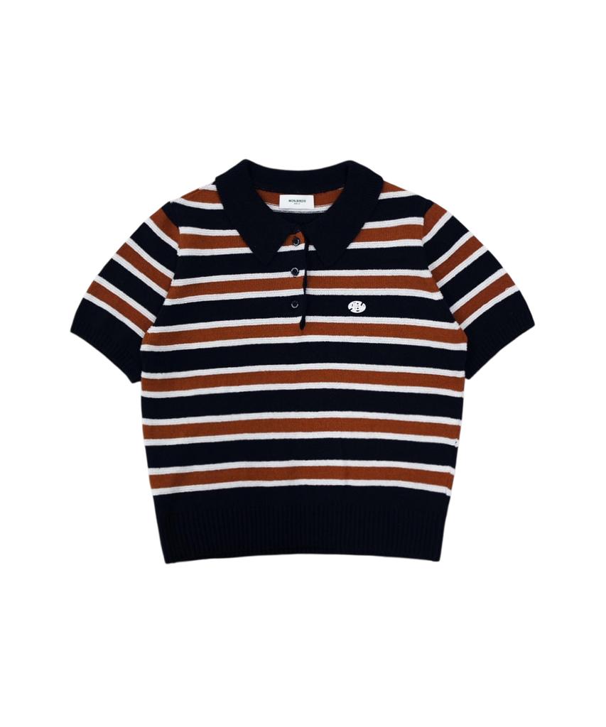 MONBIRDIE GOLF Coco Summer Collared Knit Navy