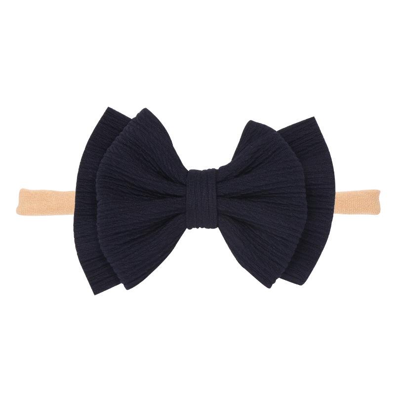 

Детские повязки на голову с очень большим бантом, 10 шт. в упаковке: Бесшовный нейлон однотонных цветов Standard