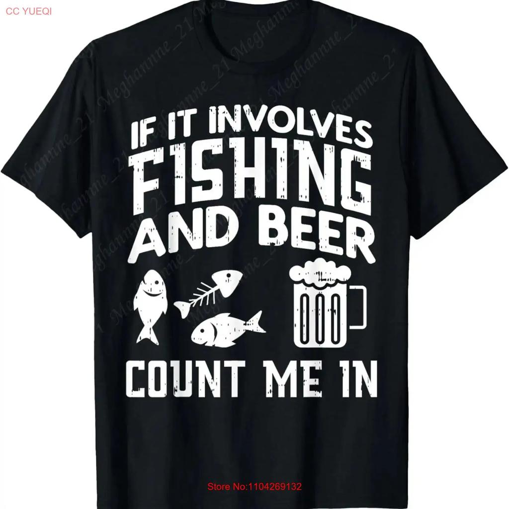 Fishing And Beer Funny Fisherunisex Dad Fathers Day Unisex T Shirt Vintage Breathable Versatile Streetwear Comfortable Unisex