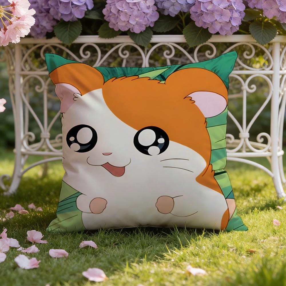 Süßer H-Hamtaro Kissenbezug Home & Auto Doppelszenen Kissenbezug: Wendbar für höchsten Tragekomfort