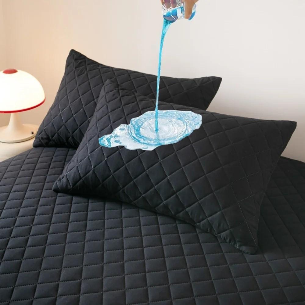 Anti Stain Pillow Cover Machine Washable Pillow Protector Waterproof Pillowcase  Home Decoration
