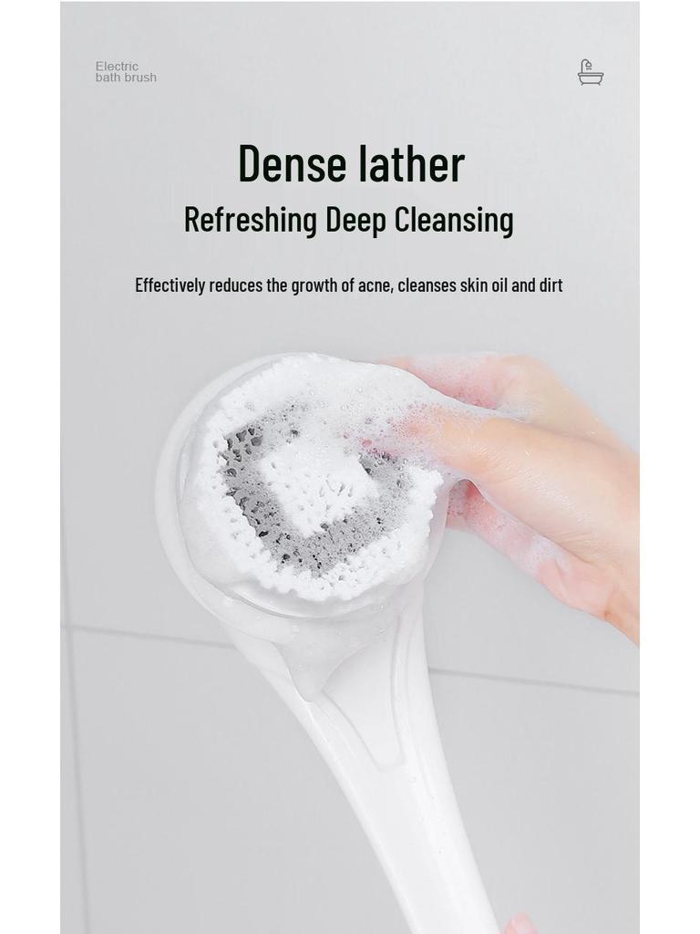 Multifunktionale wasserdichte elektrische Badebürste: Körpermassagegerät & Peeling-Schlammentferner