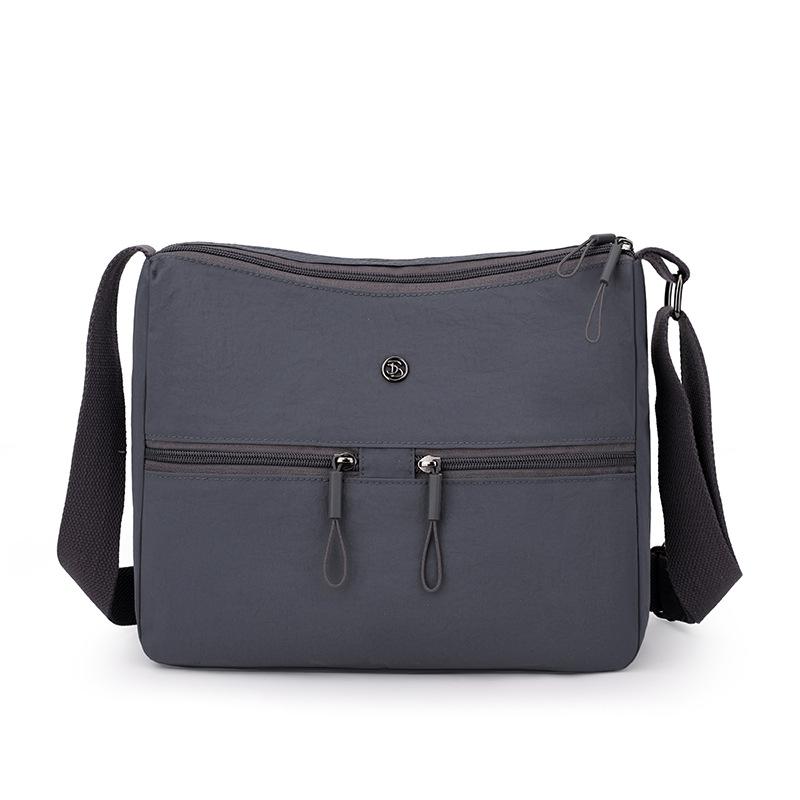 

Женская нейлоновая сумка сумка через плечо однотонная сумка на плечо темно-серого