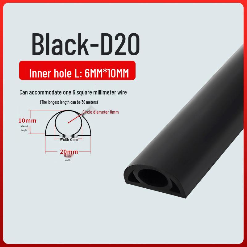 PVC Soft Wire Duct - Self-Adhesive, Durable, Invisible Cable Management Channel