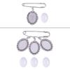 DIY Photo Glamour Lace Oval Bridal Pendant Memorial Angel Photo Party Ornaments
