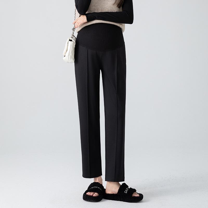 Spring/Summer 2026 Maternity Casual Straight-Leg Cigarette Pants - Plus Size Available M
