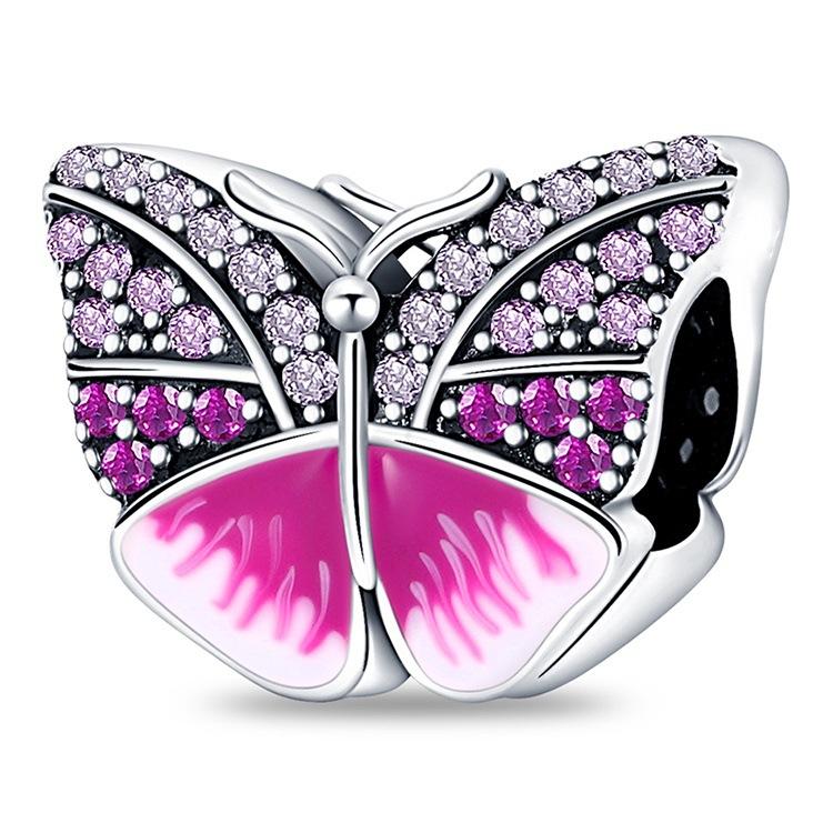 S925 Argint Fluture Libelula Albină Bufniță Pandantiv Mărgele Accesorii pentru bijuterii DIY