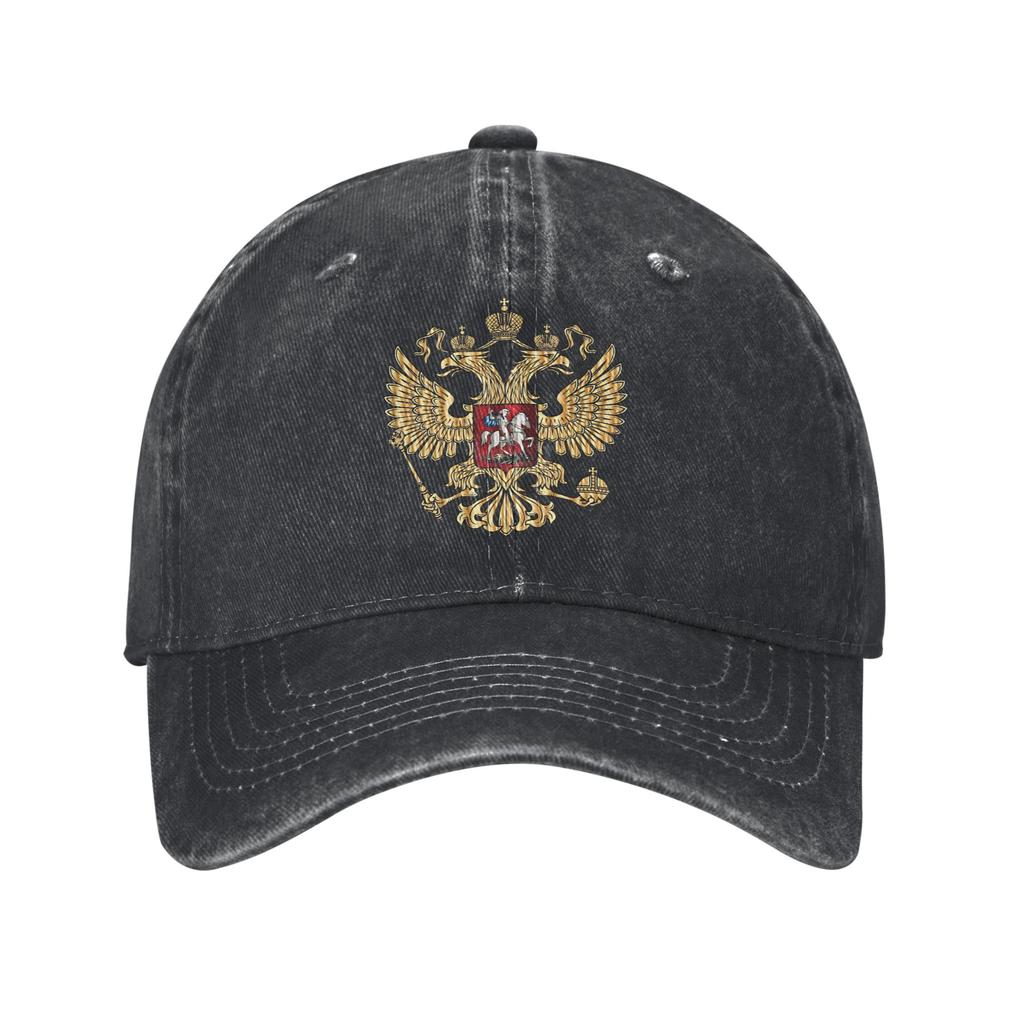Russian Coat of Arms Casual Baseball Cap Summer Russia Emblem Trucker Hat Outdoor Sport Hip Hop Hats Couple Women Baseball Caps