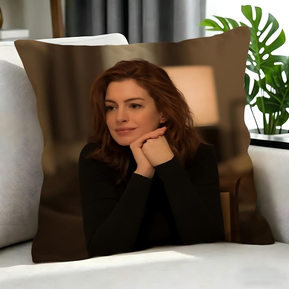 movie Anne Hathaway Cushion Cover Cushion Cover Set Pcs x x x Pillowcase Decorative Sofa Home Decor