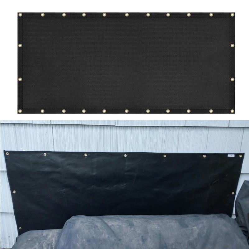 BBQ Fence Heat Shield Fireproof Fence Cover BBQ Grills Mats Fireproof Outdoor Deck Refrigerator Cover Easy to Use