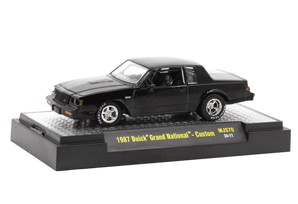 M2 Machines 1/64 Scale Buick Grand National 1987 Black MiJo Exclusive Diecast Model Car [Parallel Import]