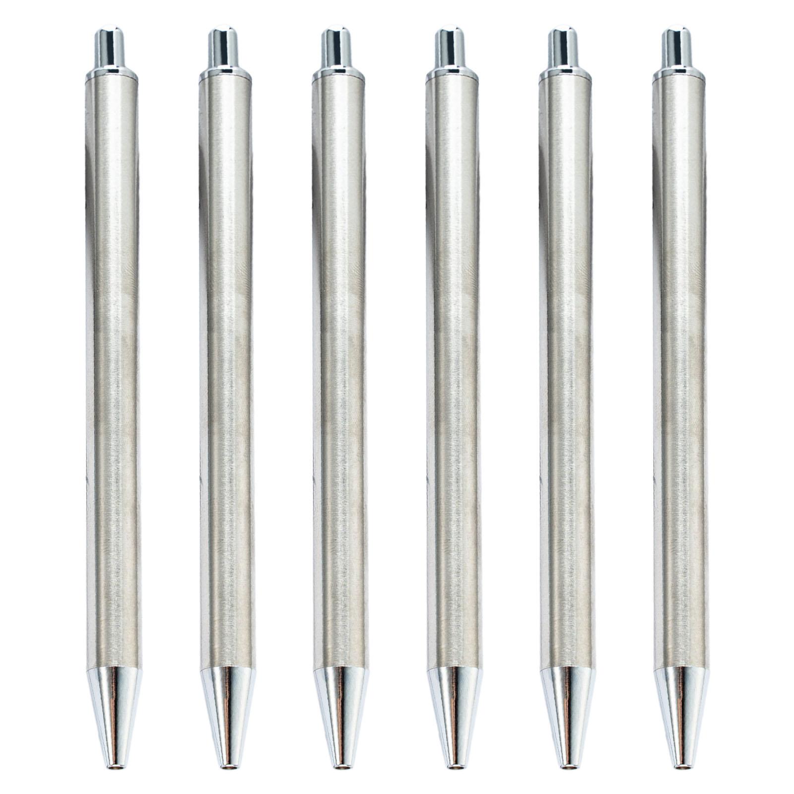 

6 шт. выдвижная шариковая ручка для студента 1,0 мм наконечник шариковая ручка для письма гладко офисная ручка для подписи для офиса школы 3