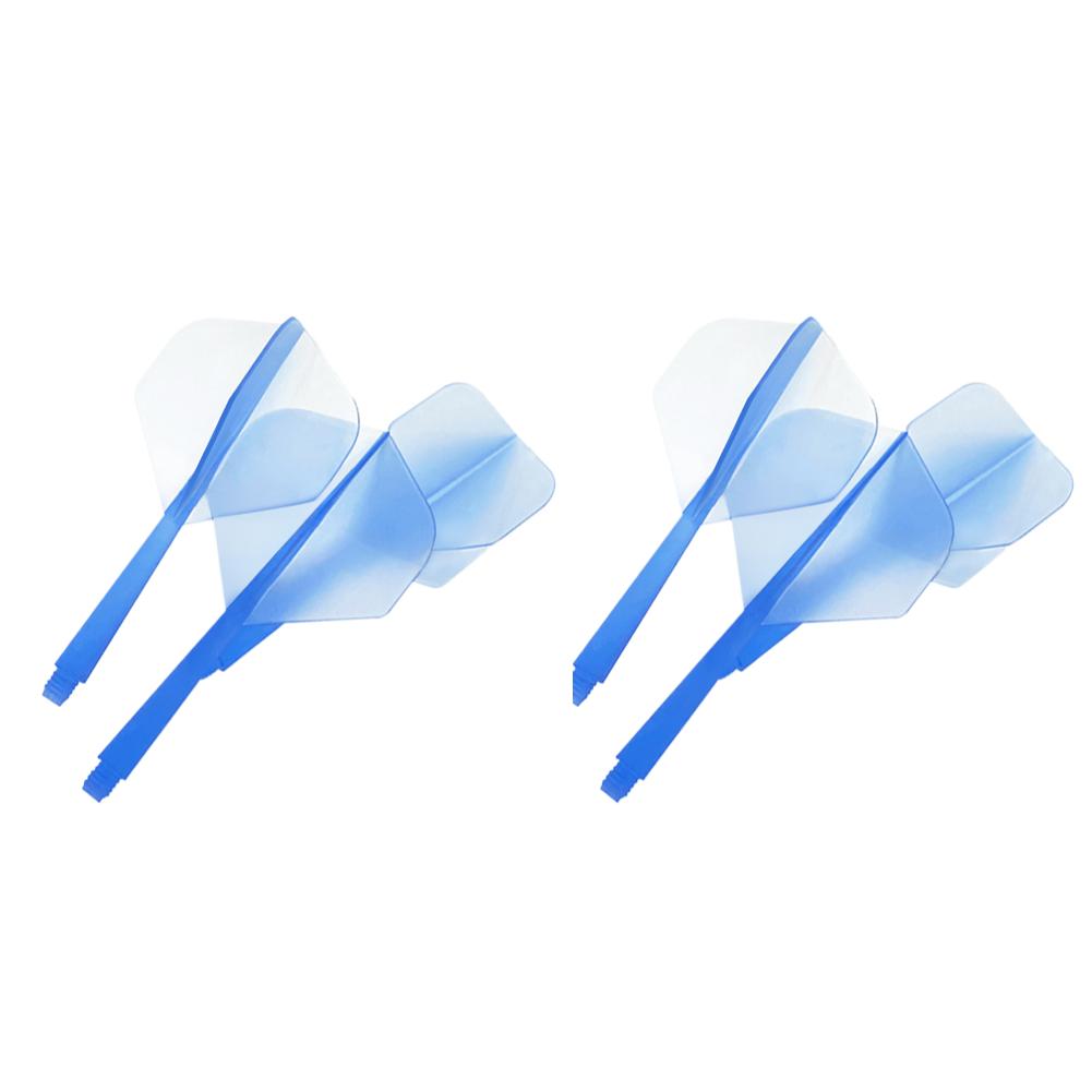 12-3PCS Professional Dart Flights 2BA Plastic Transparent Shafts Darts Anti-Drop Integrated Darts Flights for Indoor Outdoor