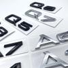 2026 Hot 3D ABS Chrome Glossy Black Letters Numbers Emblem for Audi A3 A4 A5 A6 A7 A8 Q2 Q3 Q5 Q7 Car Trunk Lid Nameplate Badge Sticker