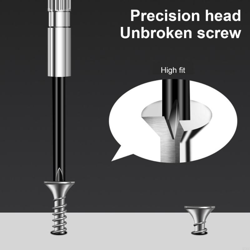 H7EE 6Pcs Multifunctional Small Screwdriver,Steel Screwdriver Hand Tool for Eyeglass, Sunglasses, Electronics