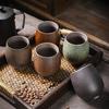 Tazza da maestro ceramica cinque elementi tazza da tè tazza singola grande cambio di forno retrò giapponese ceramica grezza set da tè Kung Fu set di tazze da tè