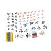 1400-teiliges Set Elektronische Bauteile Metallfilmwiderstand Keramikkondensator Elektrolytkondensator Transistor
