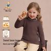 Klassisches Teddy-Mädchen-Thermo-Langarmshirt mit gefüttertem Kragen