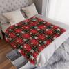 Premium Christmas Plaid Snow Blanket Breathable Cozy For Home Decor And Gift Idea All Season Use