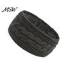 Soft Fleece Lined Headbands for Women Winter Women, Thickened Knitted Ear Warmers, Cold Windproof Headband Outdoor Activities Weather Hairband Running