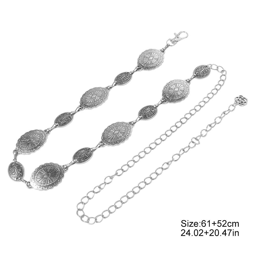 Belly Chain Bohemian Waist Chains Oval Tassel Body Chain Fashion Dress Belt Chains Women