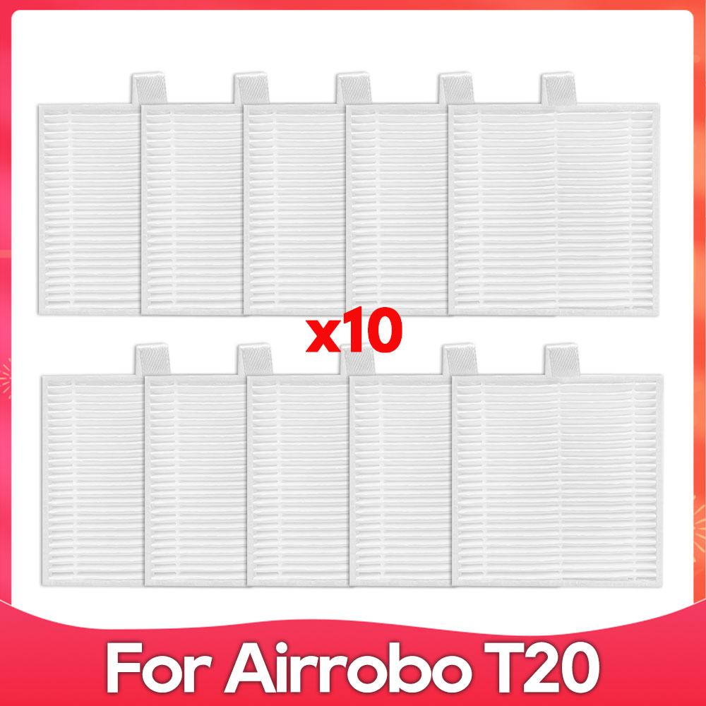 Compatible For ( AIRROBO T20+ ) Robot Vacuum Cleaner Roller Side Brush Filter Mop Cloth Dust Bag Part Accessory