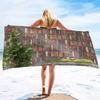 Quick Dry Beach Towel,Library Bookcase Printed Microfiber Lightweight Bath Towels Super Absorbent for Pool Towels Kids & Adults